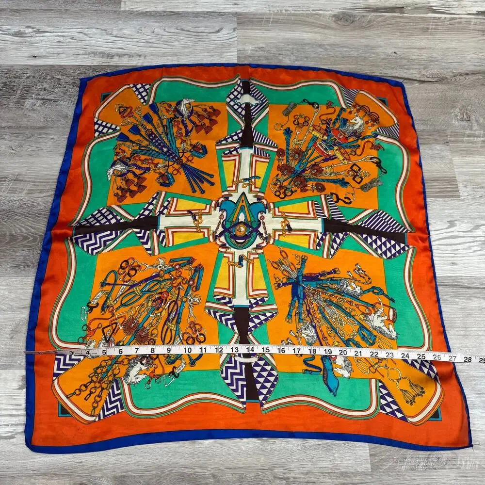 Vintage square scarf